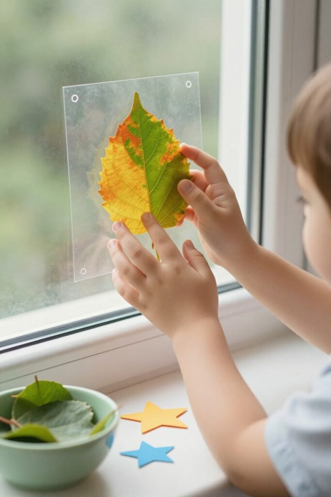 AI hero concept for Preschool Leaf Craft Ideas: Leaves, Stars, and Flowers
