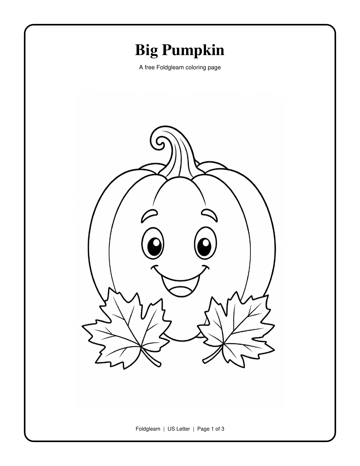 Preview of the Fall Coloring Pages for Kids: Pick the Right Page by Age downloadable pack
